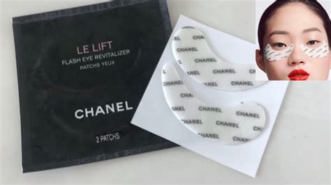 chanel eye lift patches|eye mask to reduce swelling.